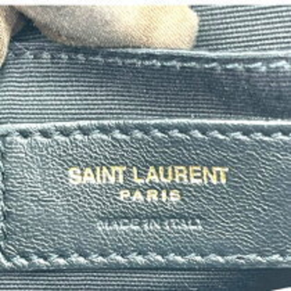 Saint Laurent Vinyl Chain Shoulder Bag White Leather - Picture 6 of 8